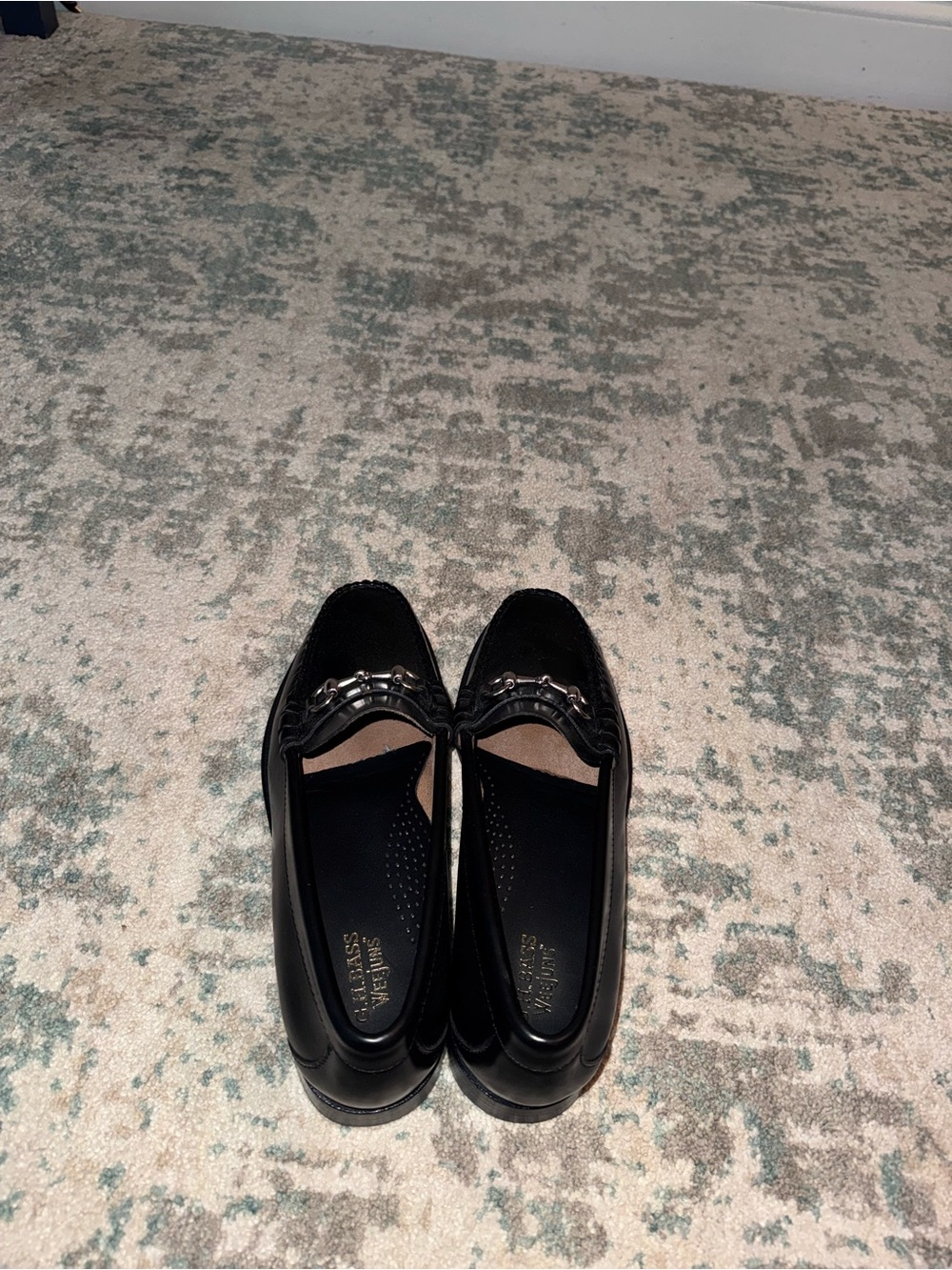 G.H. Bass & Co. Black Leather Men's Bit Loafers